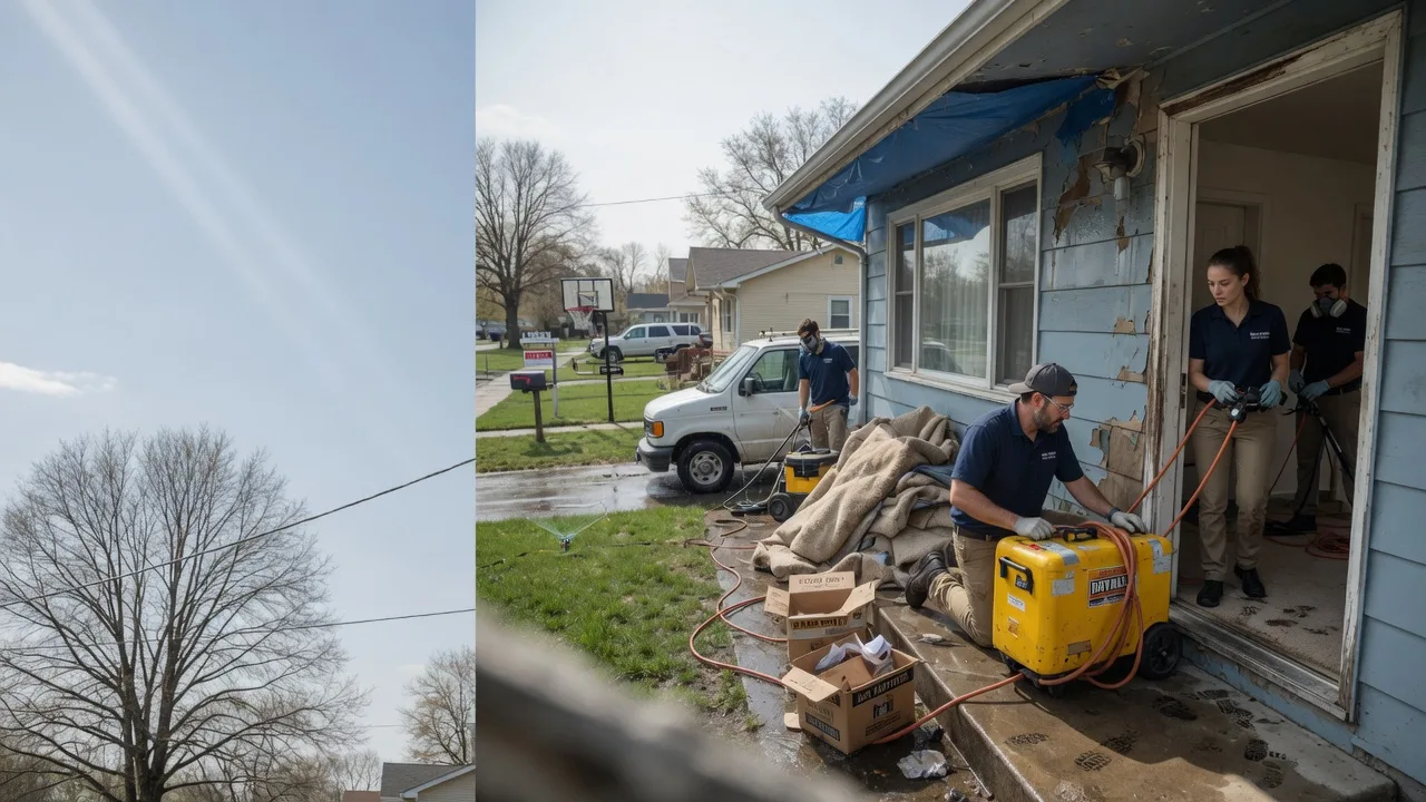 Basement Flood Cleanup in Marietta, IL near me